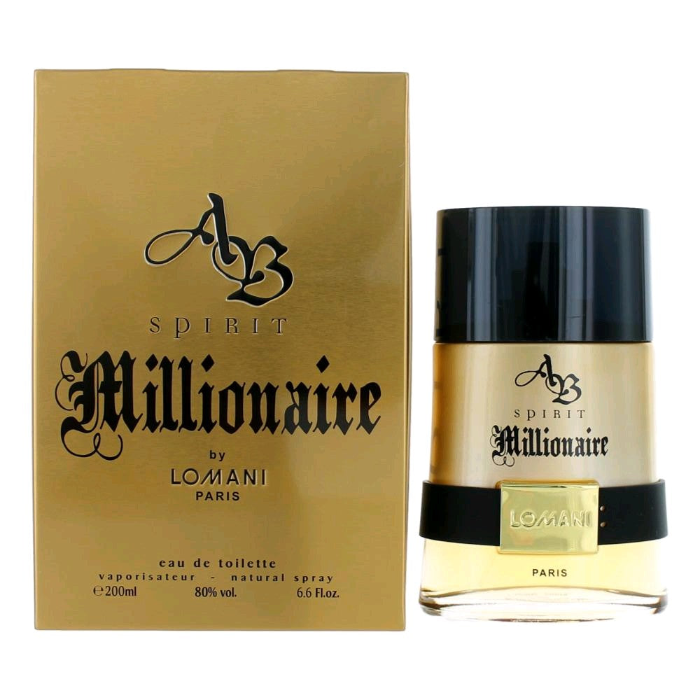 Bottle of AB Spirit Millionaire by Lomani, 6.6 oz Eau De Toilette Spray for Men